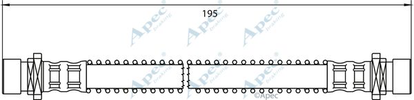 APEC BRAKING Pidurivoolik HOS4025